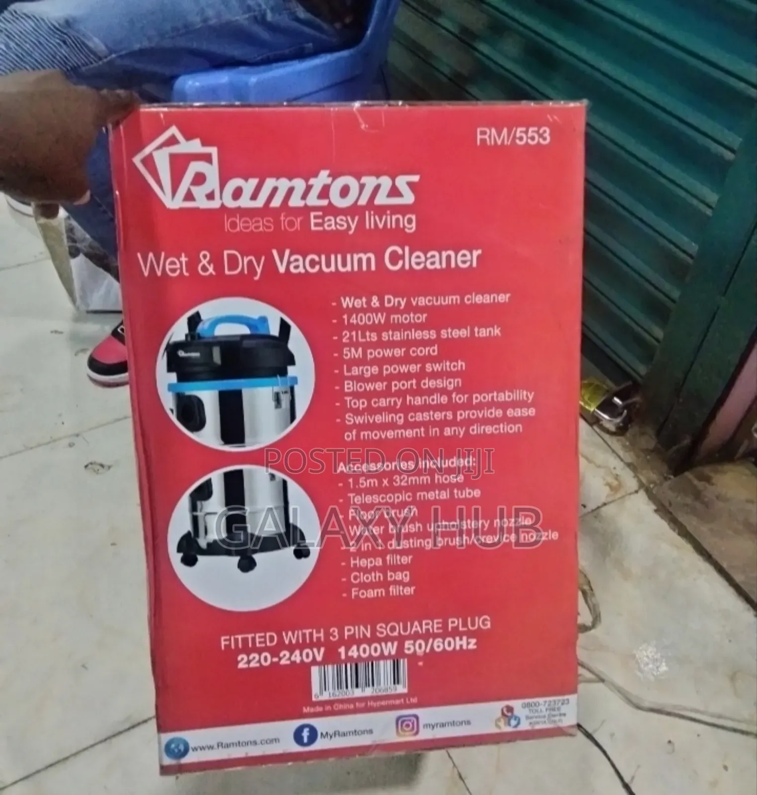 Ramtons 21 Litres Wet and Dry Vacuum Cleaners