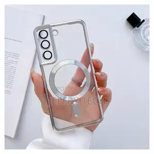 Magsafe Case With Camera Protection for Samsung S22 - Silver