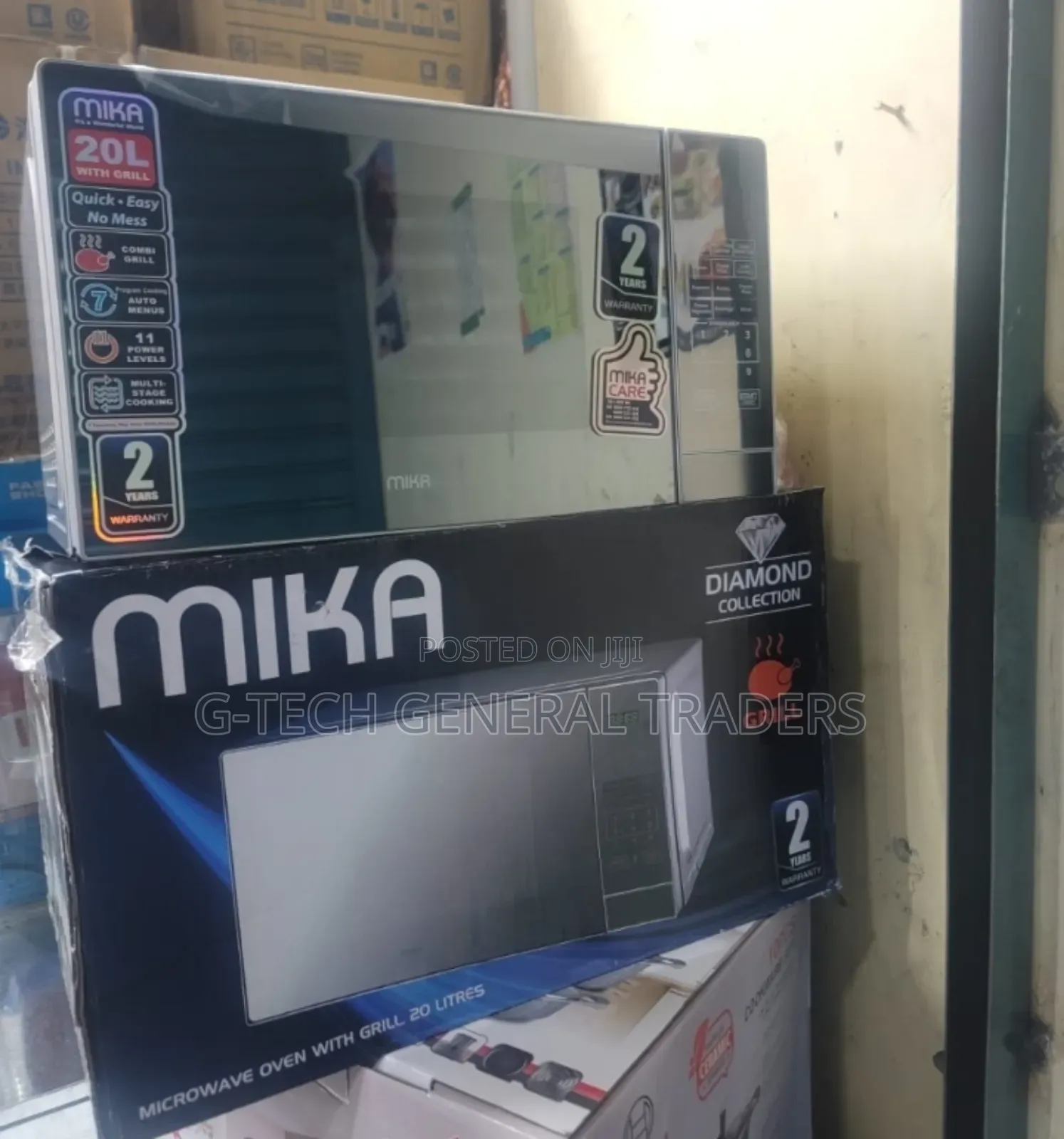 Microwave!Mika 20l Double Glass Digital Microwave Oven
