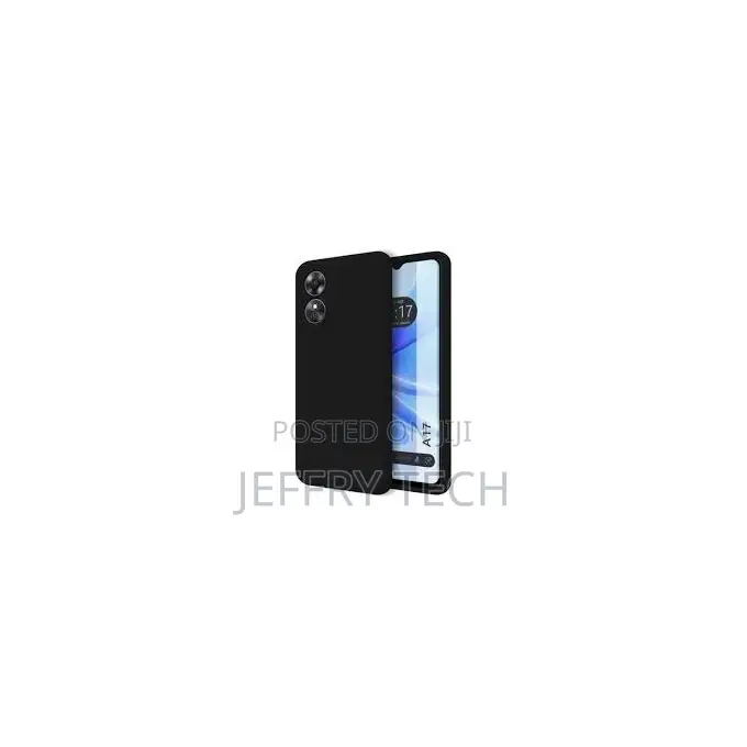 Silicone Case Compatible With OPPO A17K - Black