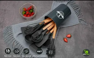 12pcs Nonstick Heat Restitant Silicone Spoon Set