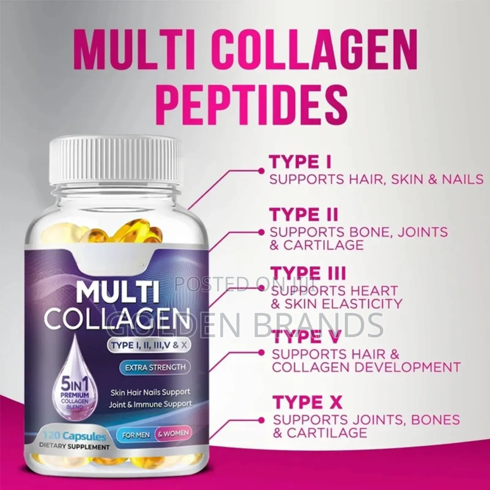 Multiple Collagen Complex - Type I, II, III, V, X,