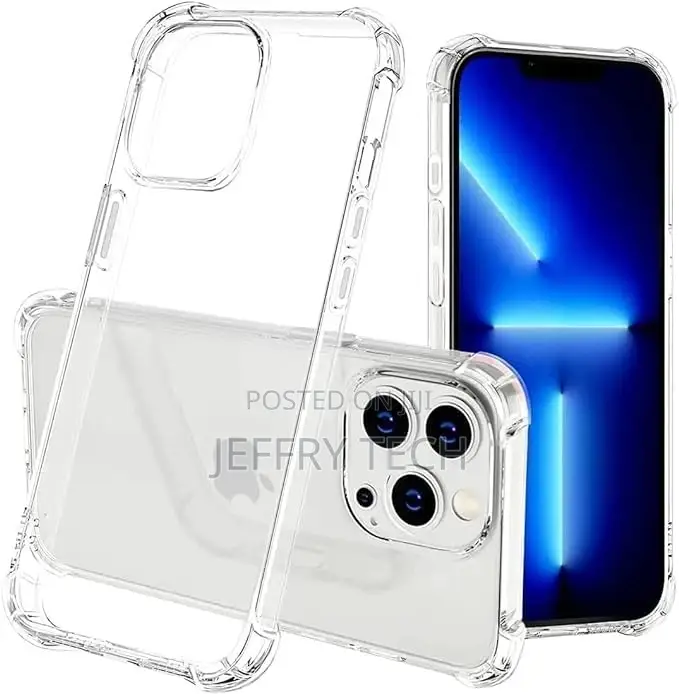 PRITZKER iPhone 13 Pro Clear Cover Case Soft TPU Transparent