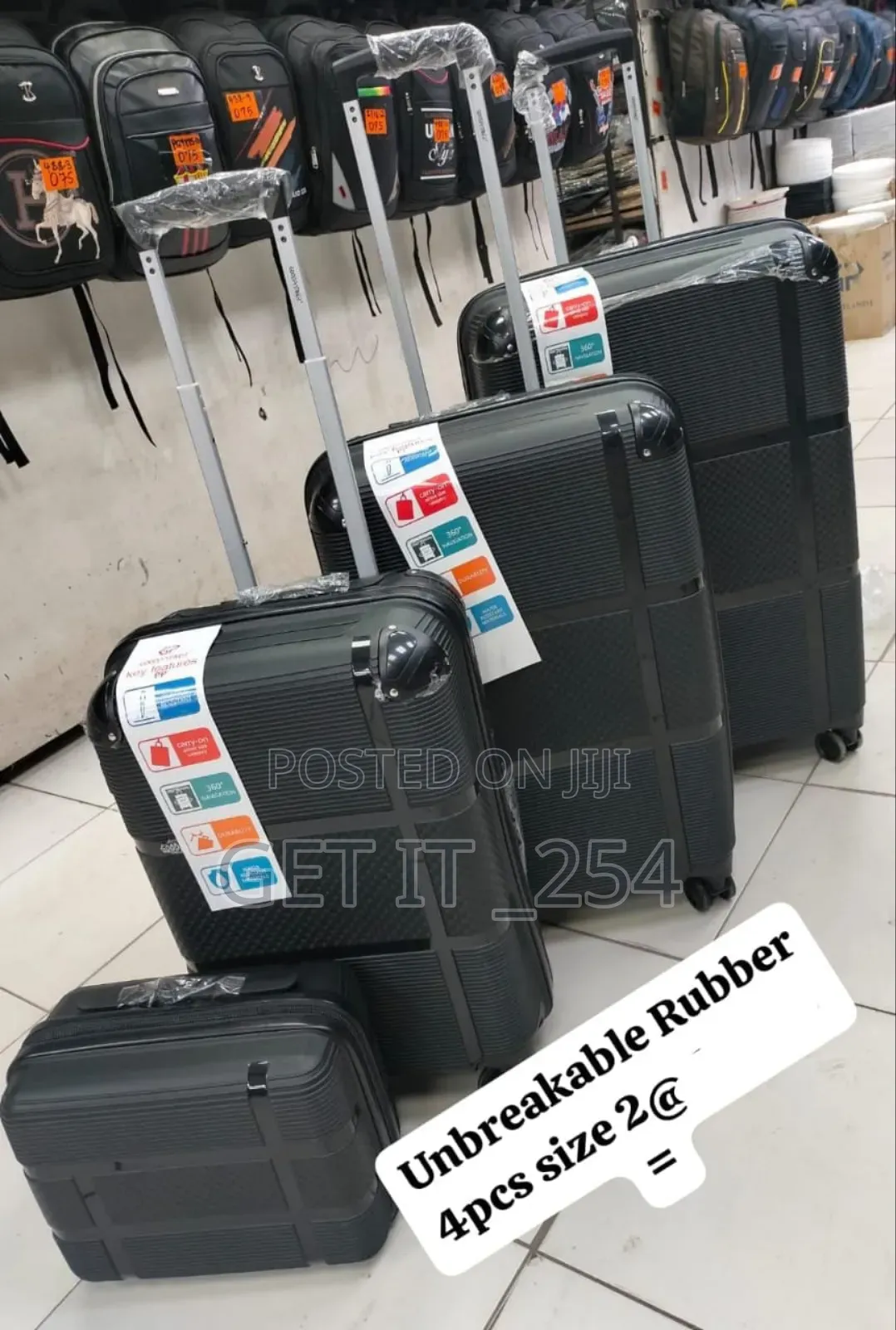 Size 2 Unbreakable 4in1 Suitcases
