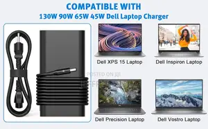 130W AC Adapter Laptop Charger for Dell XPS 15 7590 9530 955
