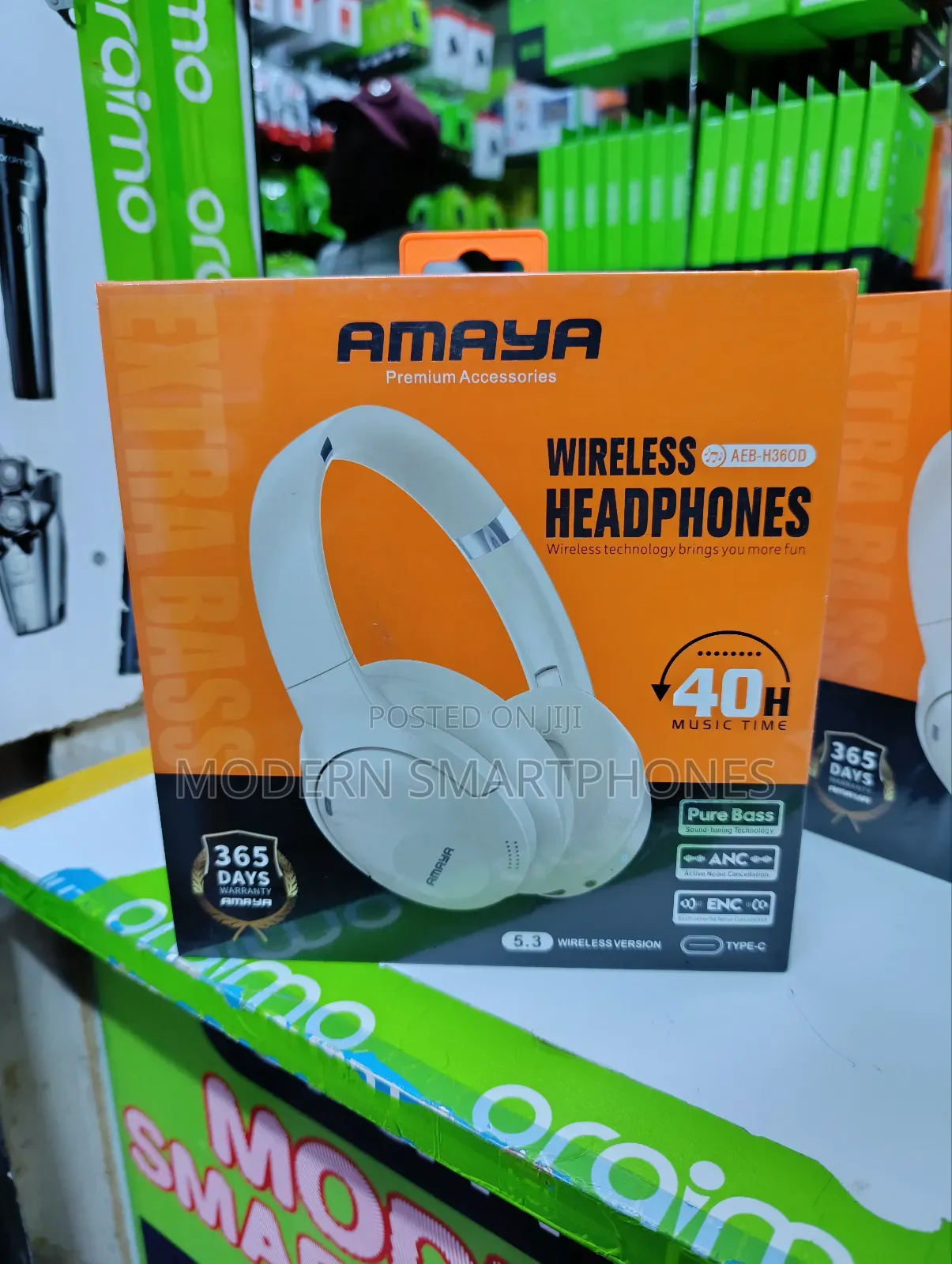 Amaya HD-360BT Active ENC Wireless Bluetooth Headphones