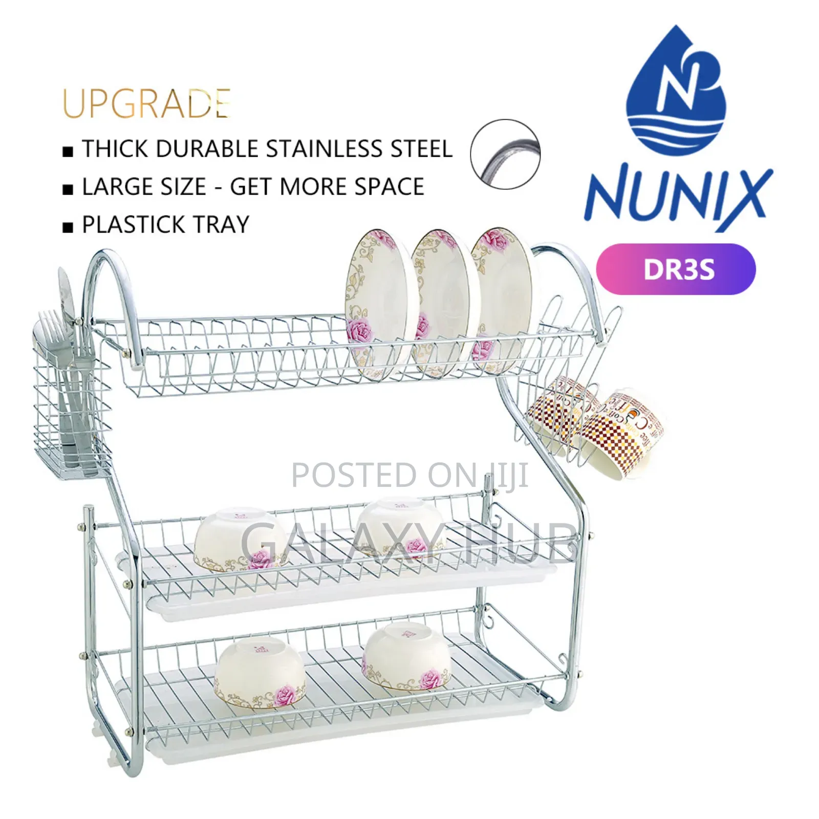 3layer Dishrack Stainless Steel