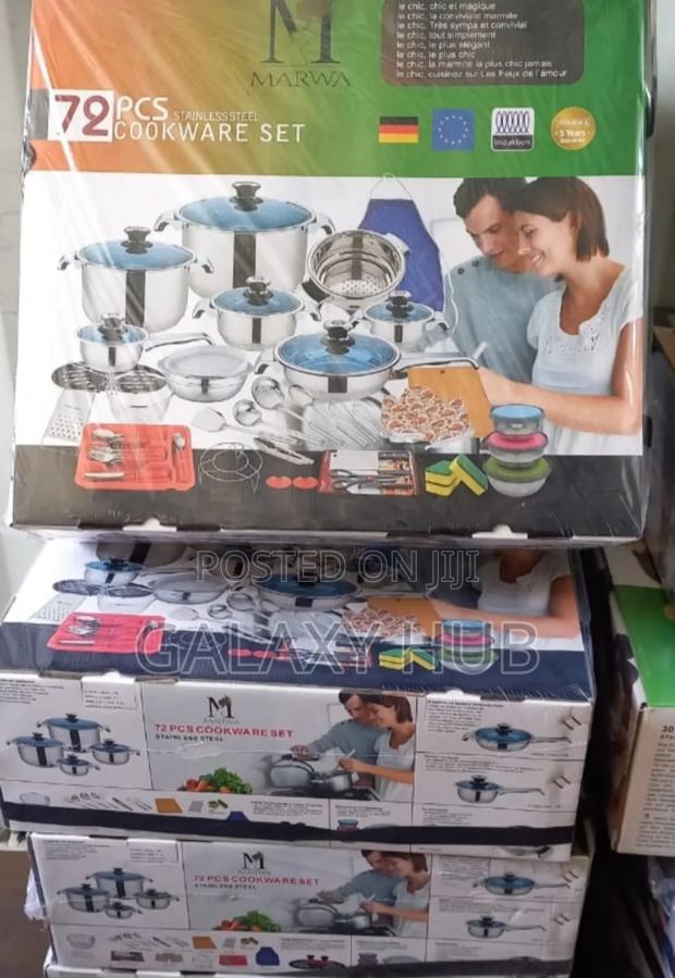 Marwa 72pcs Stainless Steel Cook Ware Set