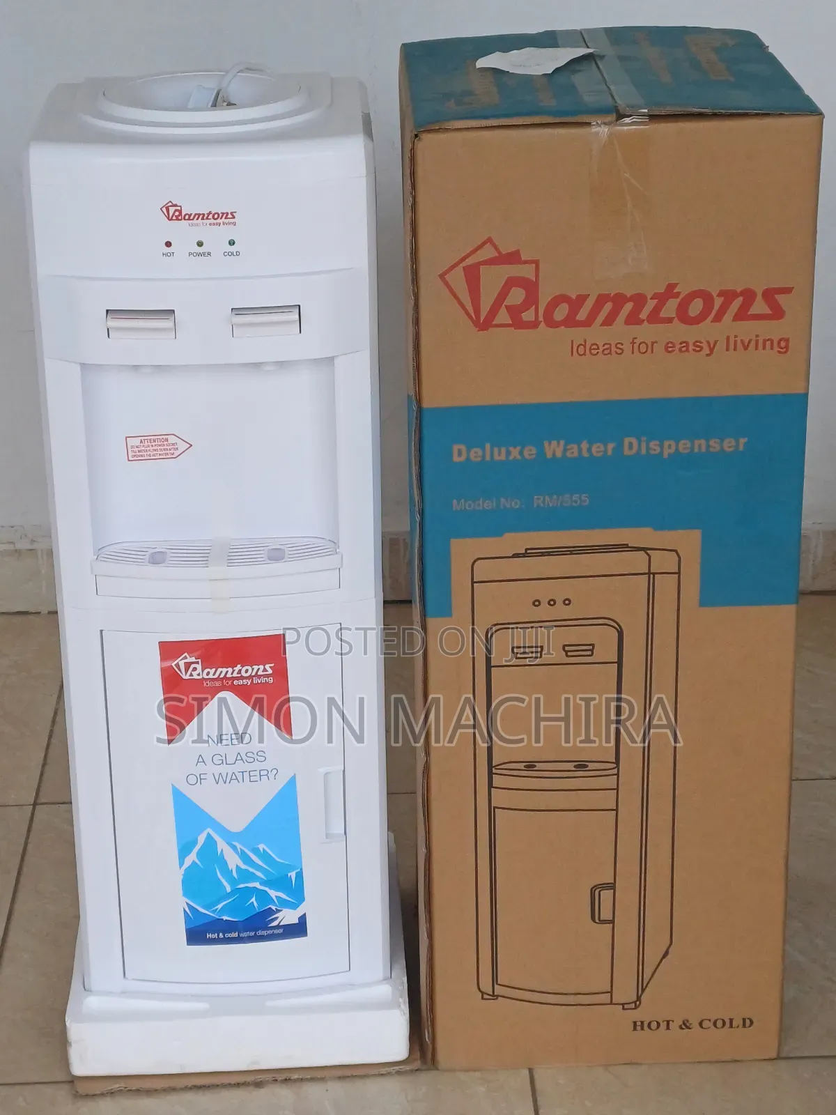 Hot and Cold Water Dispenser/ RM 555