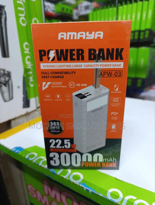 Amaya APW-03 Power Bank 30000mah , Fast Charging - thumbnail 5