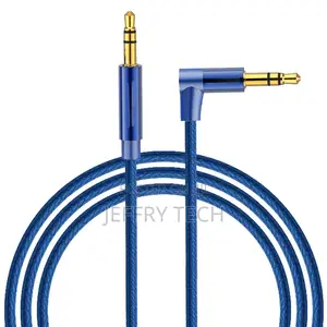 Jack 3.5mm Audio Cable Male To Male 90 Degree Right Angle Au