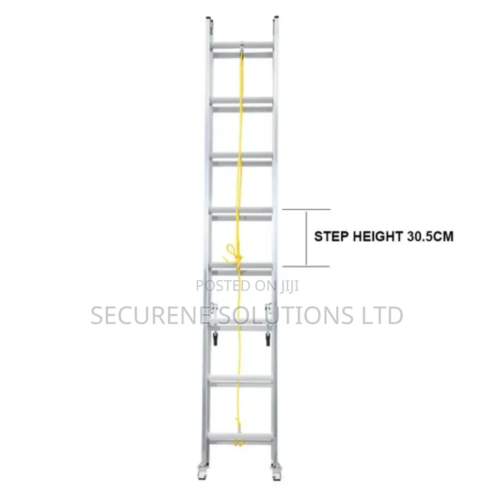 Aluminium Twin Extension Ladders With Pulley And Rope