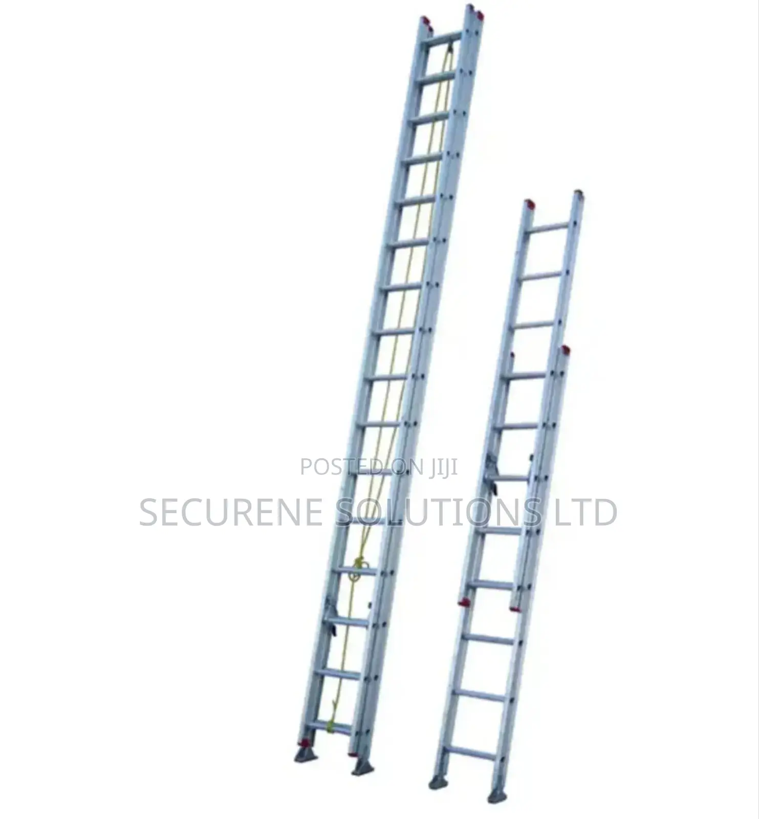 Aluminium Twin Extension Ladders With Pulley And Rope