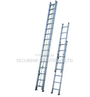 Aluminium Twin Extension Ladders With Pulley And Rope