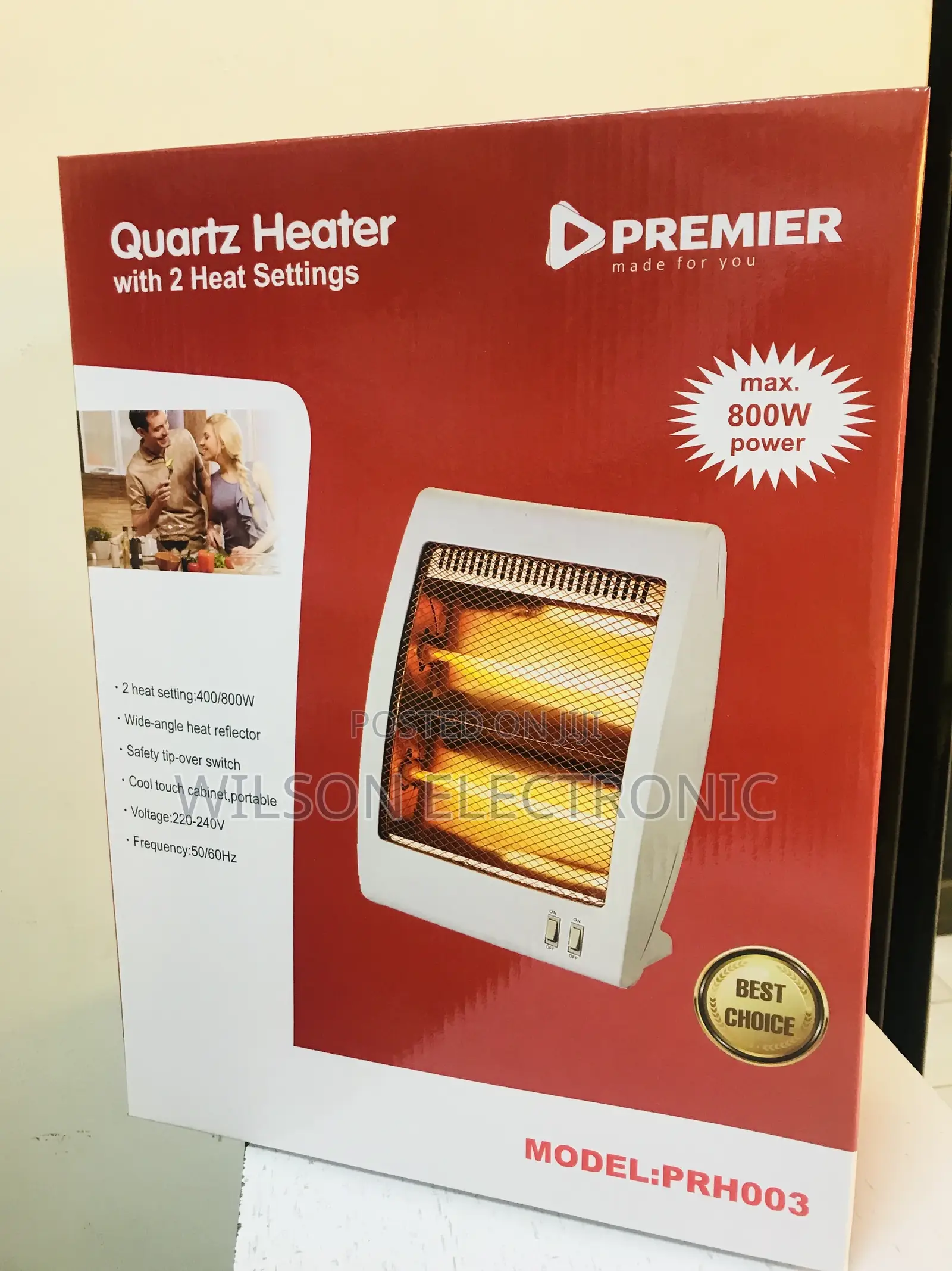 Room Heater/Quartz Heater With 2 Settings.