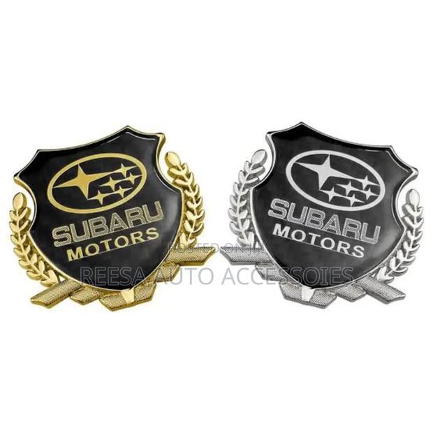 Subaru Motors Metallic Stickers