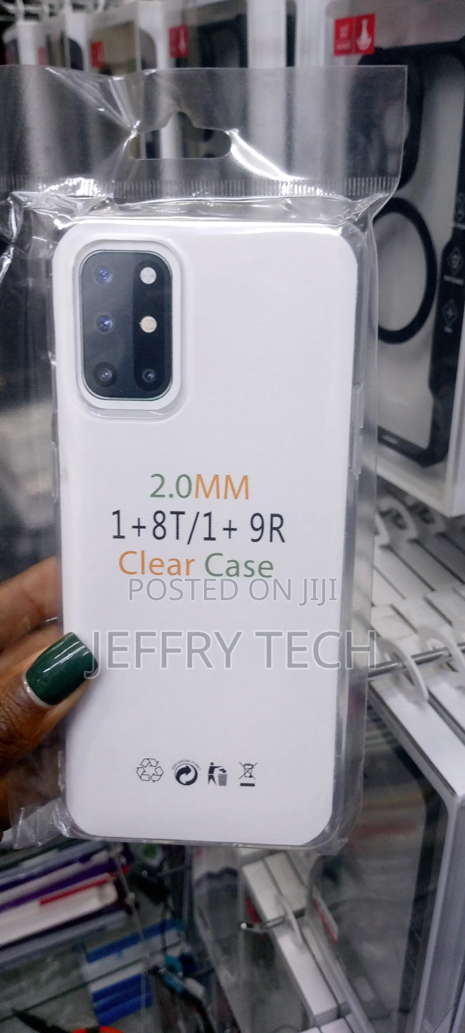 Oneplus 8T 5G Oneplus 9R Case Clear Floral Flower Pattern So