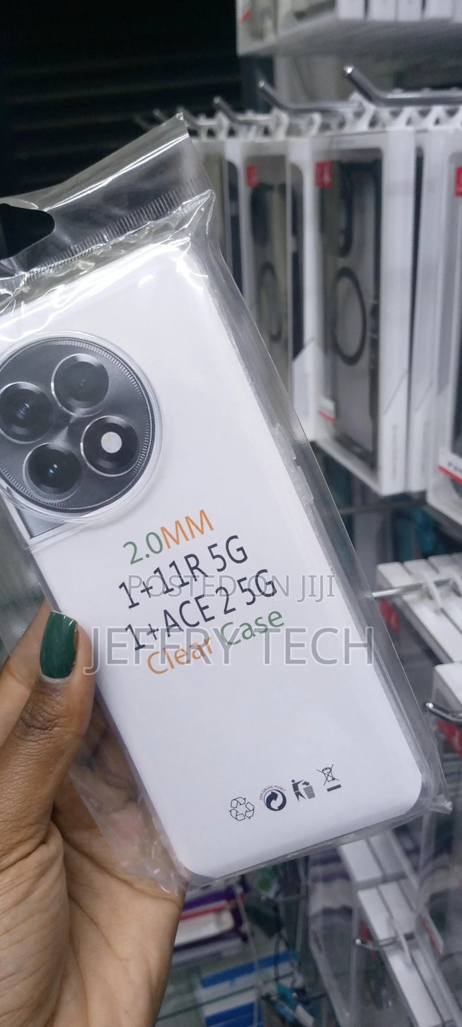 Oneplus Ace 2 Pro 5G Case, Crystal Clear Transparent Reinfor