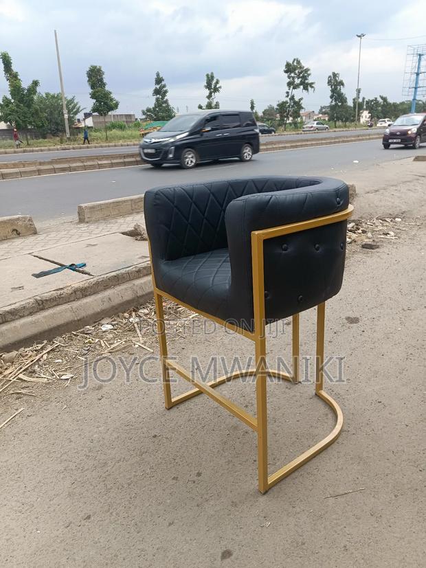 Makeup Chair, Black Leather - thumbnail 5