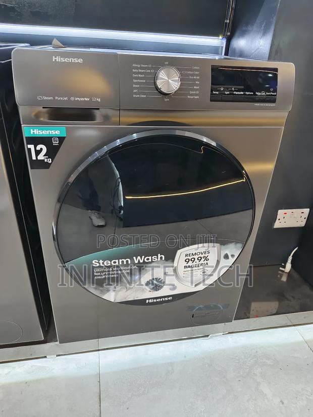 Hisense 12kg  Front Load Washing Machine - thumbnail 3