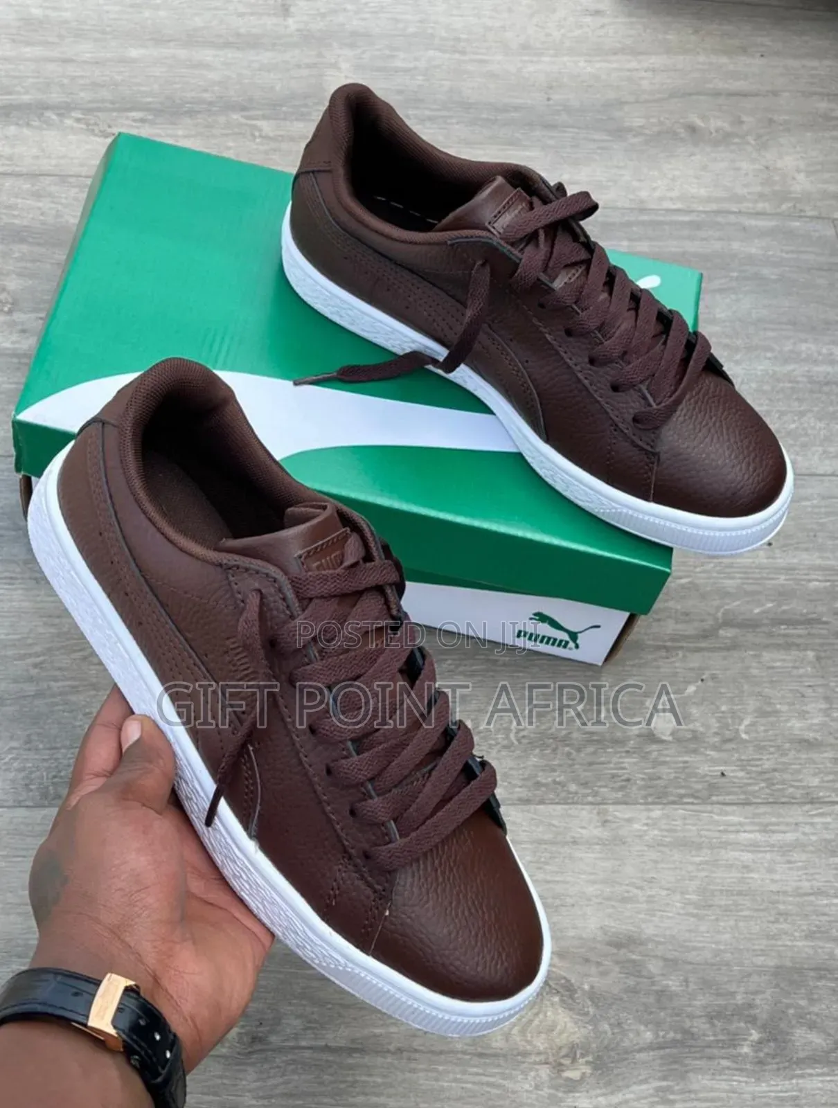 Dark Brown Puma Sneakers for Men