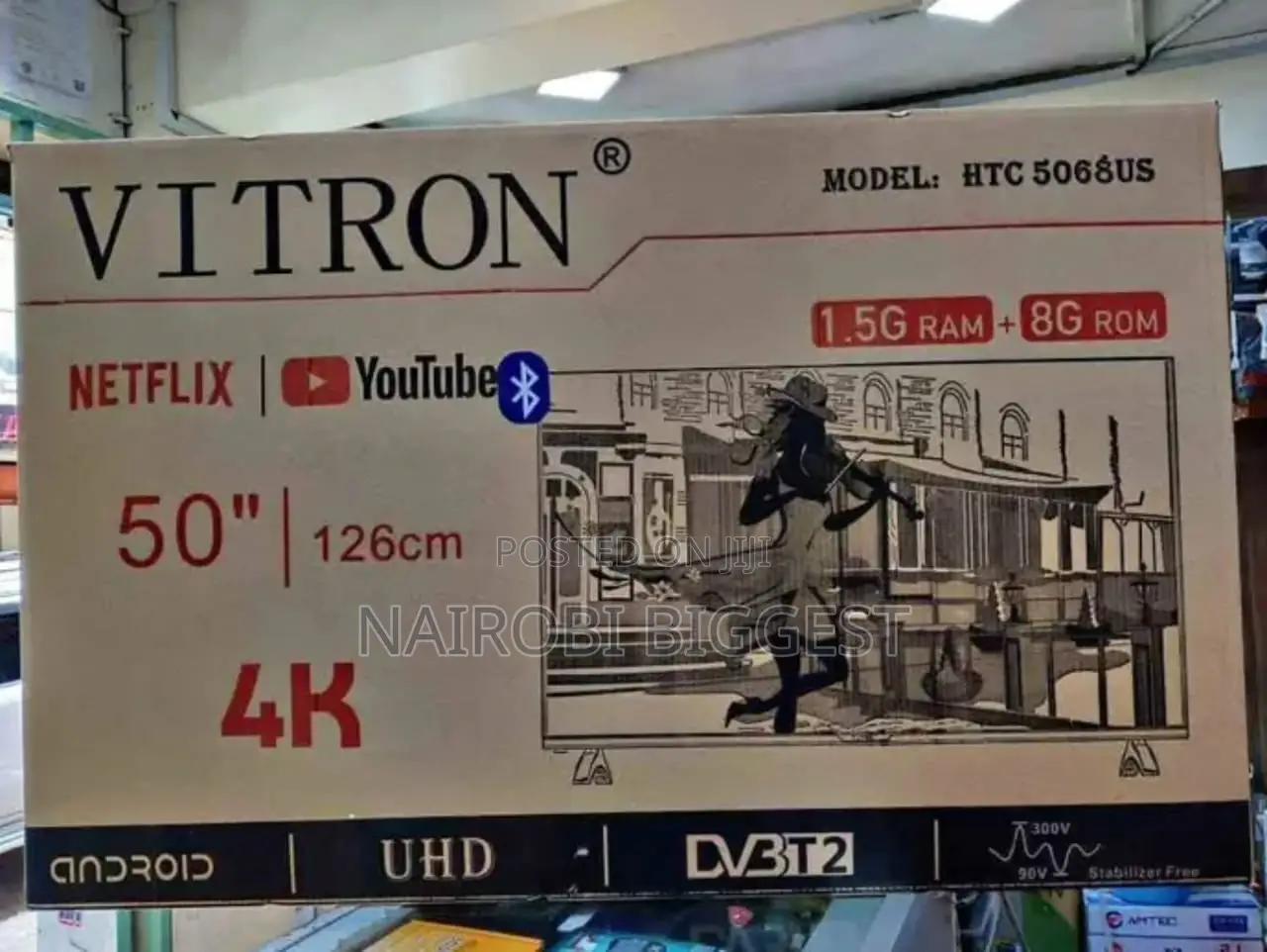 Vitron 50 Inches Smart 4k Android Television