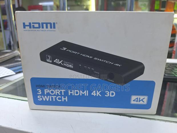 Powered 3 to 1 Hdmi Switch Remote Supports 