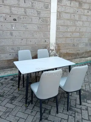 Dinning Table Set Four Seater Marble Top