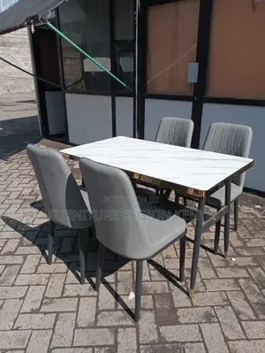 Dinning Table Set Four Seater Marble