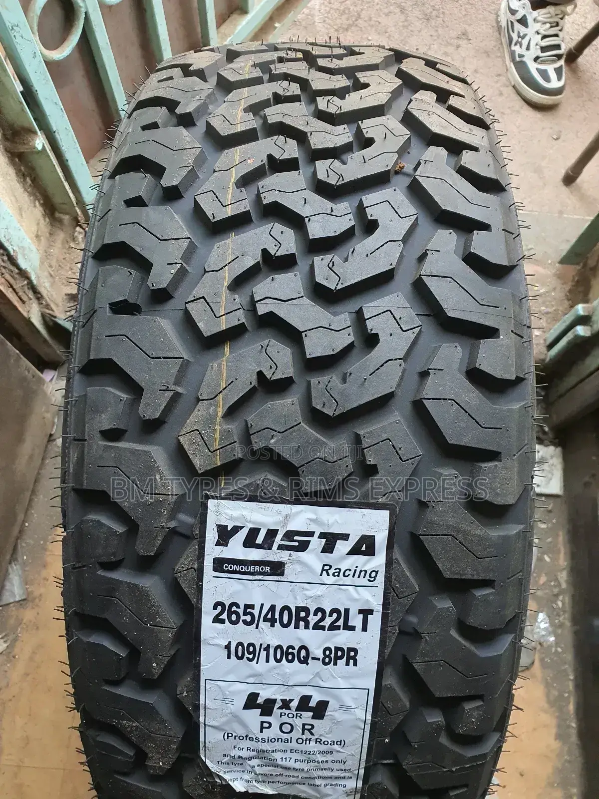 265 /40 R22 Yusta Tyres.