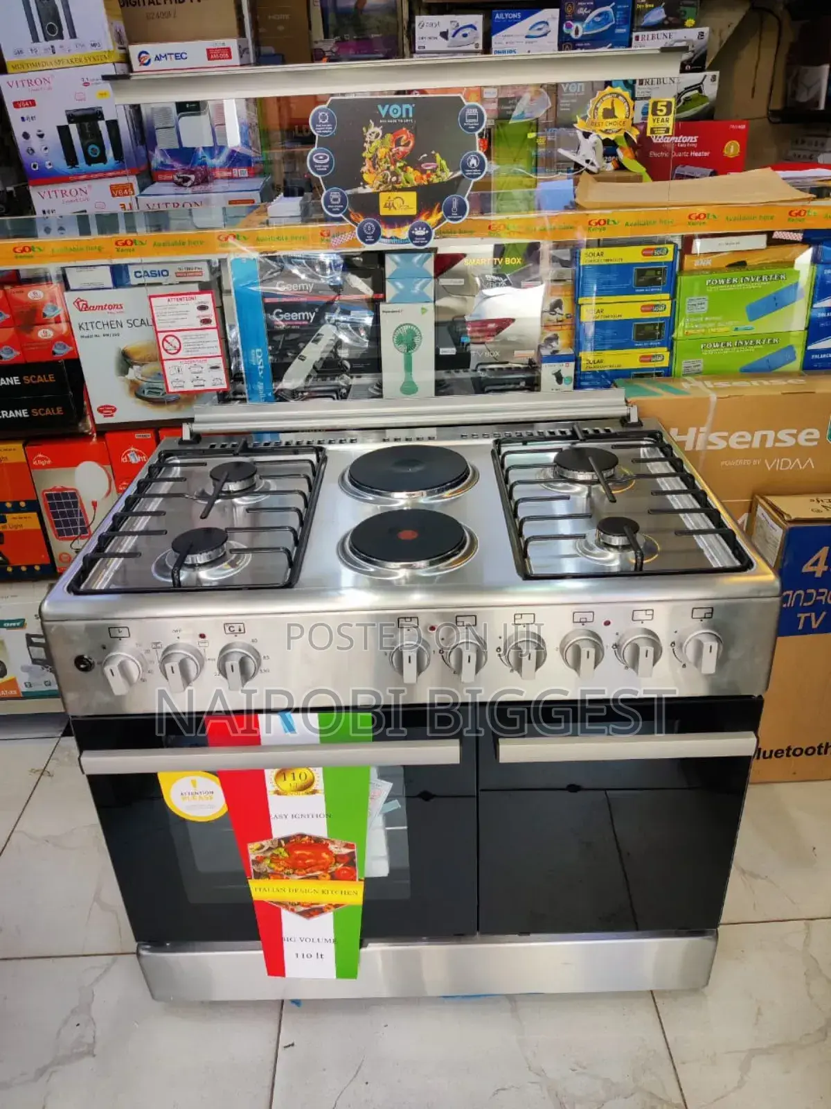 Von 90×60cm 4+2 Standing Cooker