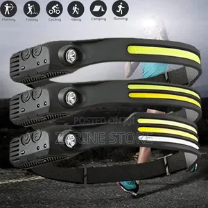 Silicone Sensor Headlamp Headlights With a Charging Cable