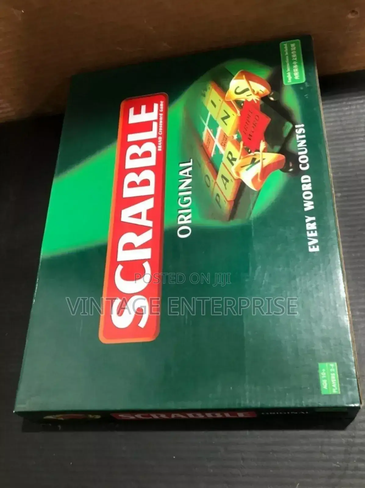 Scrabble Board Game (36 × 36)Cm-Family Words Game 