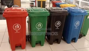 120 Litre Waste Bins With Pedal and Wheels