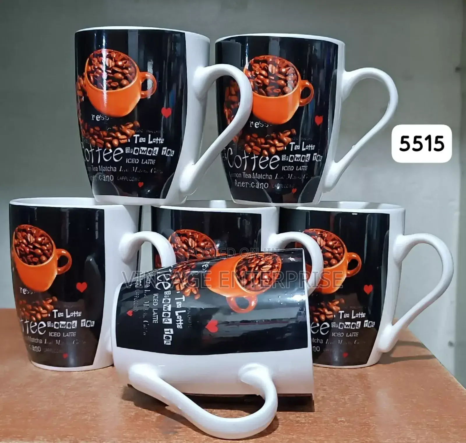 Set of Six Tea Cups (Quality Tea Cups)