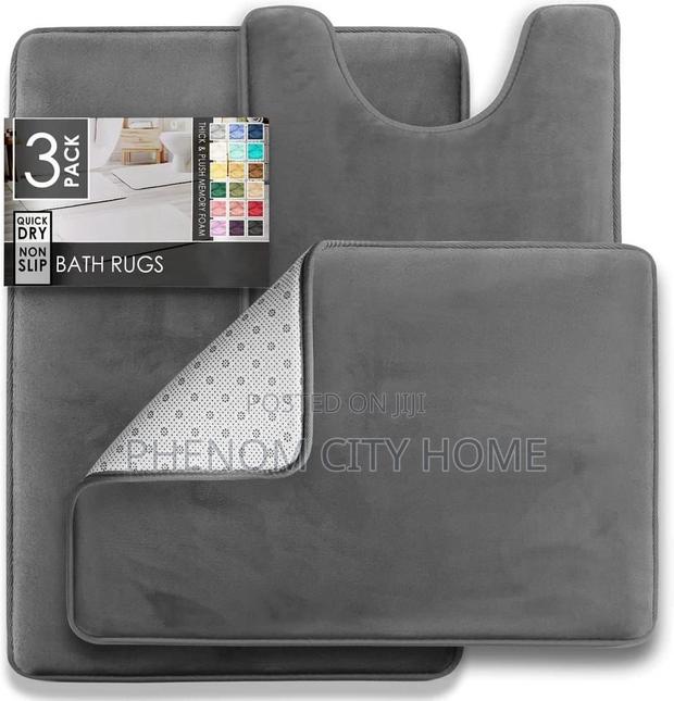3pc Bathroom /Toilets Mats - thumbnail 2