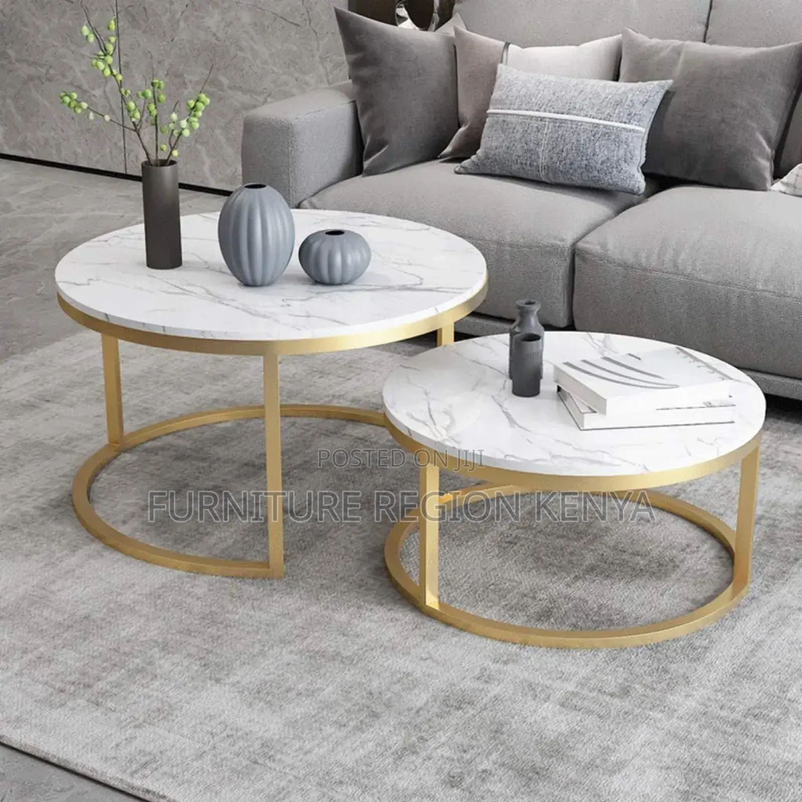 Round Marble Nesting Tables