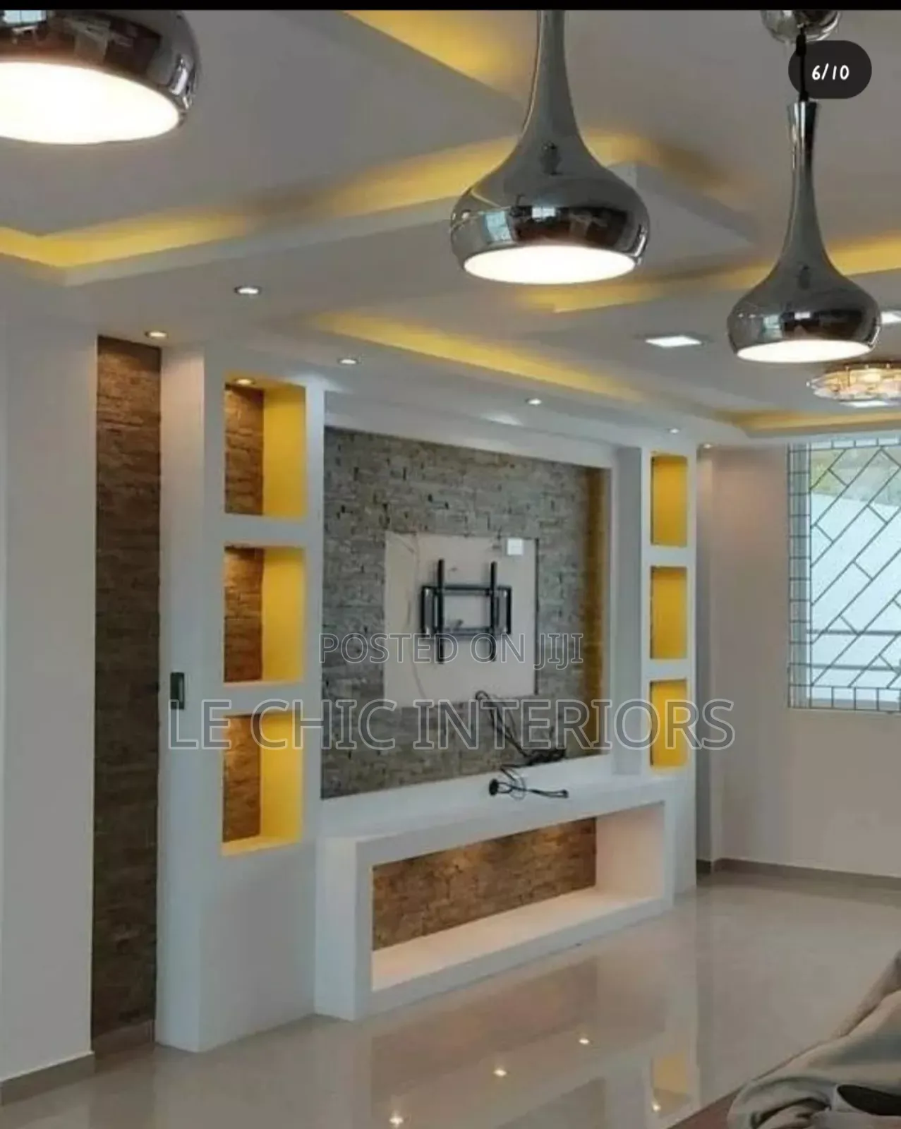 Gypsum Ceiling and Lights Installation