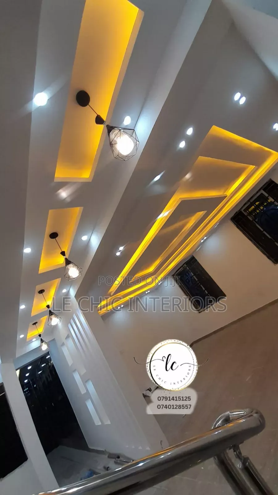 Gypsum Ceiling and Lights Installation