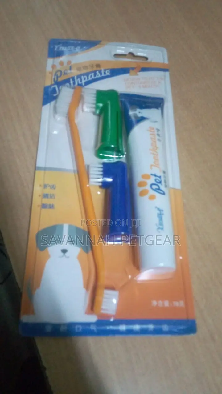 Double-Sided Handle Oral Dental Care Dog Toothpaste Toothbru