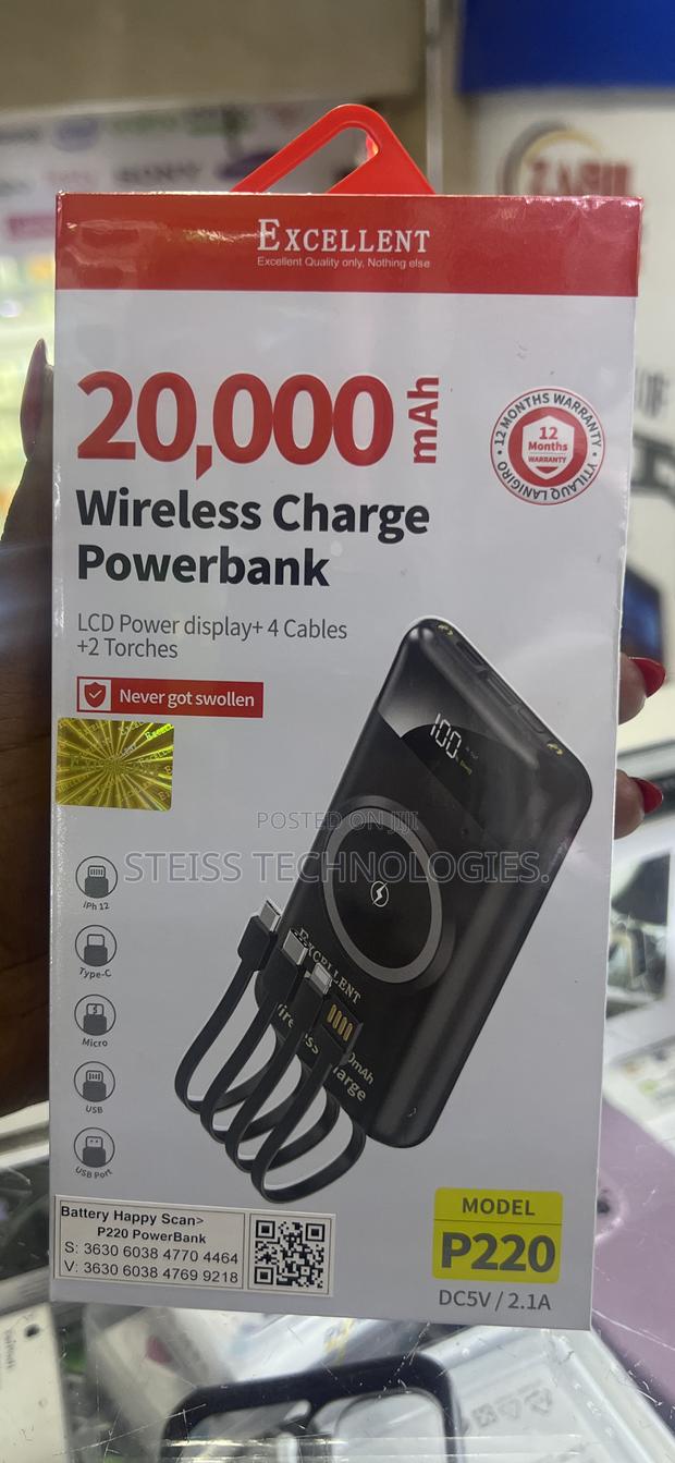Excellent 20000mah Wireless Powerbank