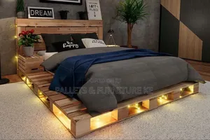 Polished Pine Bedstead