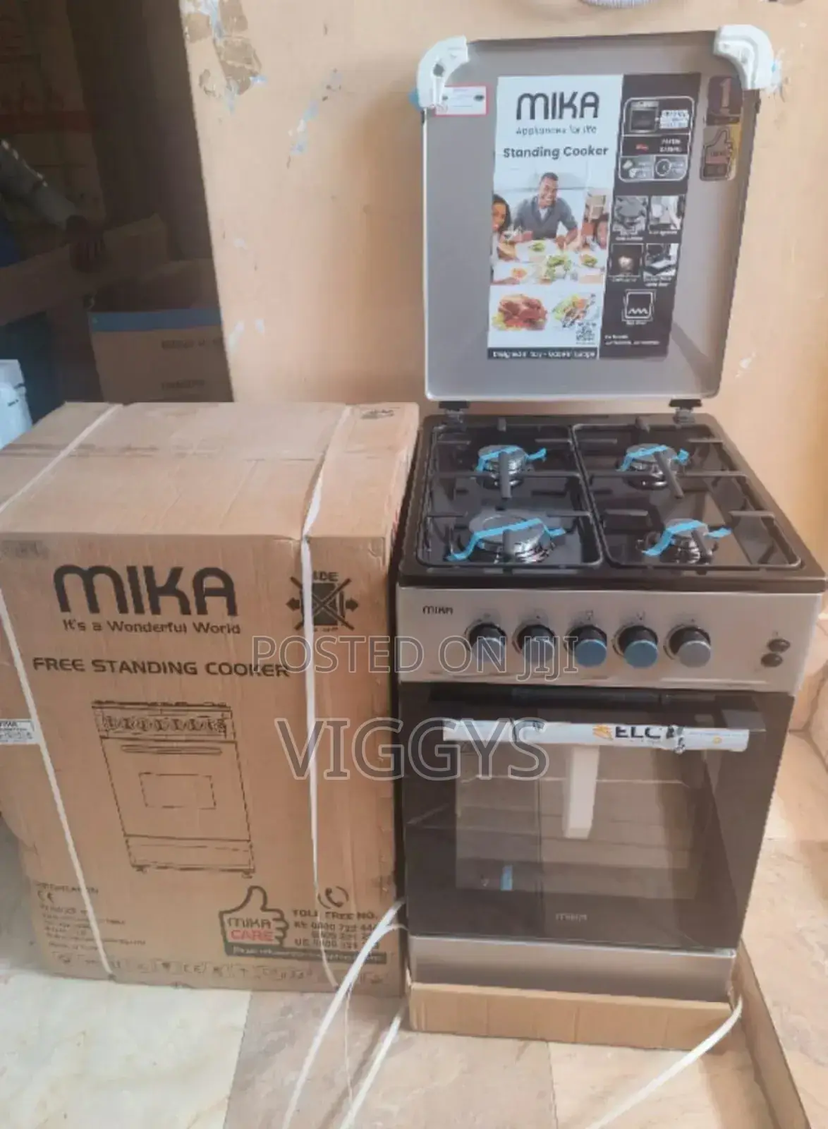 Mika 4gas Free Standing Gas Cooker MI4GKA