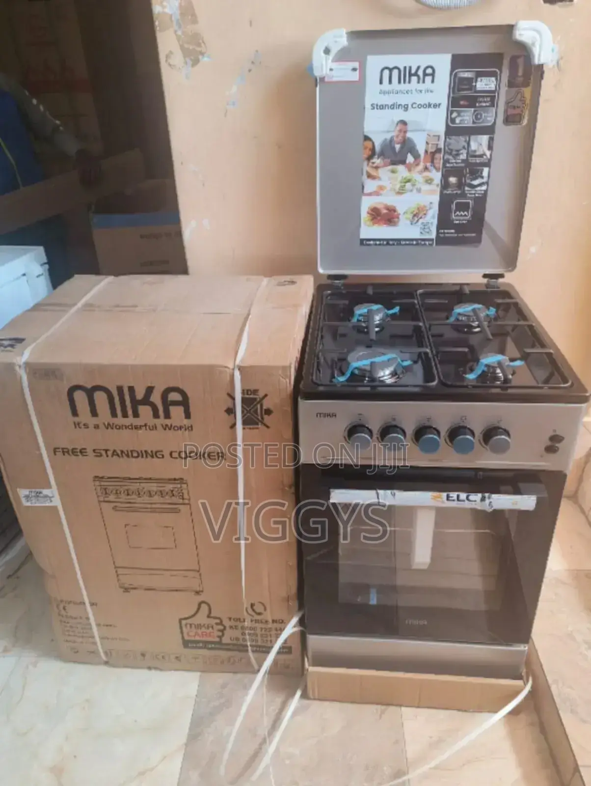 Brand New Mika 4gas Free Standing Gas Cooker Mi4gka