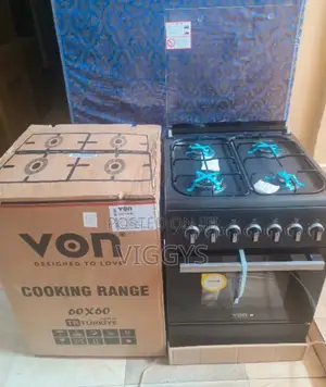 Brand New 60*60 Von 4gas Standing +Electric Oven Von4ge