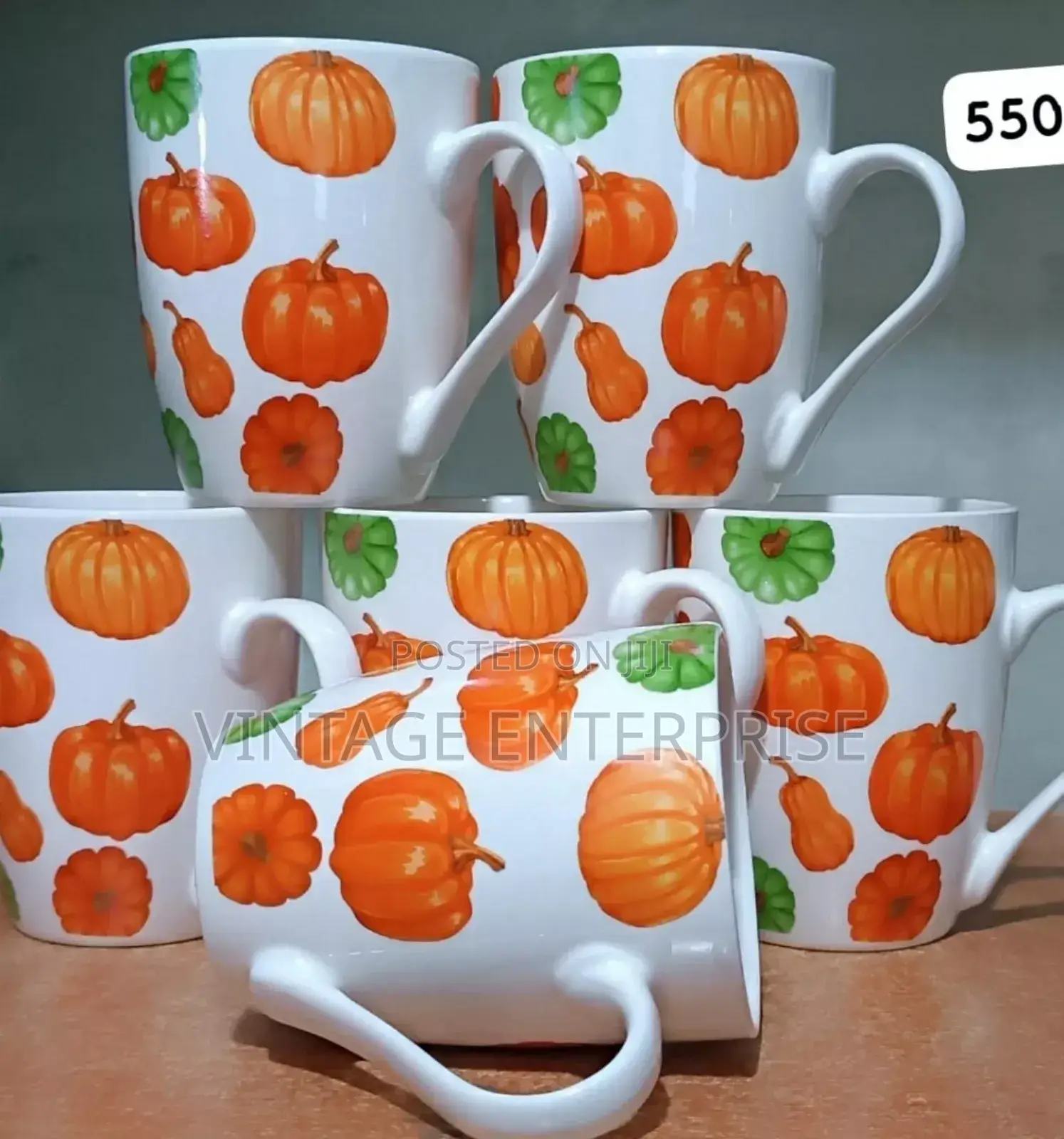 Quality Set of Six Tea Cups (Tea Cups )- Kitchen Accs)