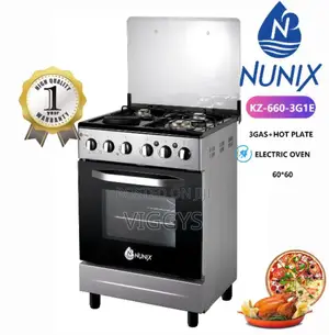 Cool Nunix 60×60 3+1standing Cooker Nukz-66/4+1e