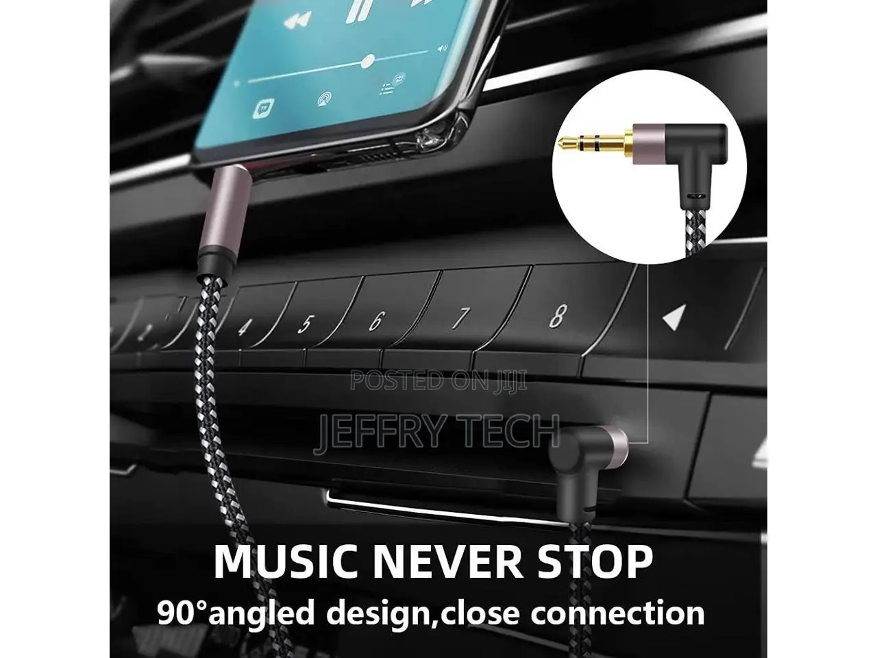 3.5mm Audio Cable 90 Degree Right Angle 3.5mm(1/8" TRS) Male