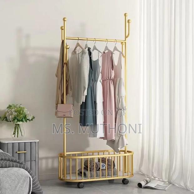 Movable Cloth Rack With Wheels* - main view