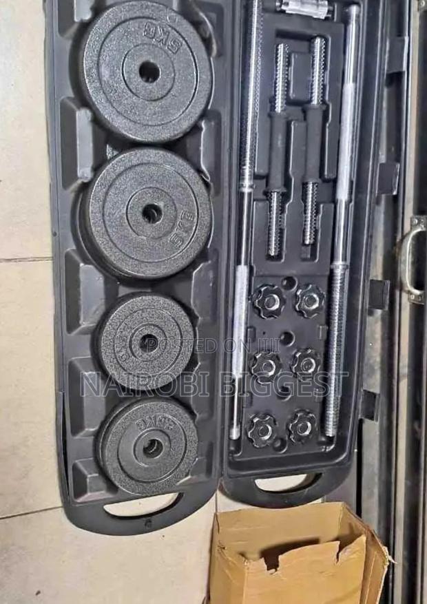 Excellent 50kg Chrome Adjustable Dumbbell - main view